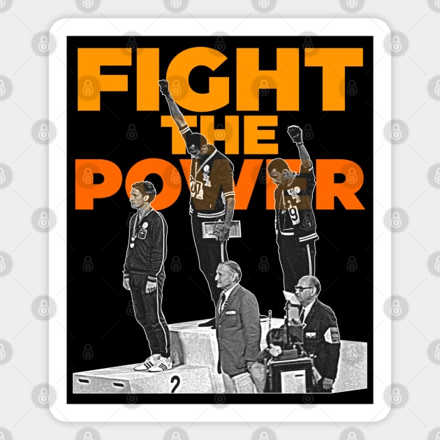 Fight the Power // 1968 Black Power Salute Tribute Magnet by darklordpug